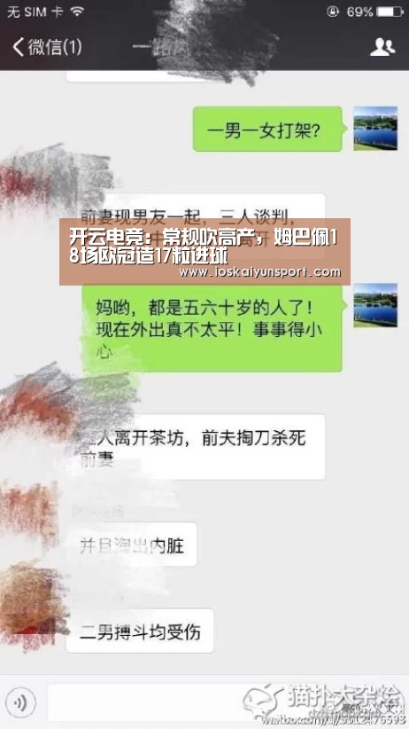开云电竞：常规吹高产，姆巴佩18场欧冠造17粒进球